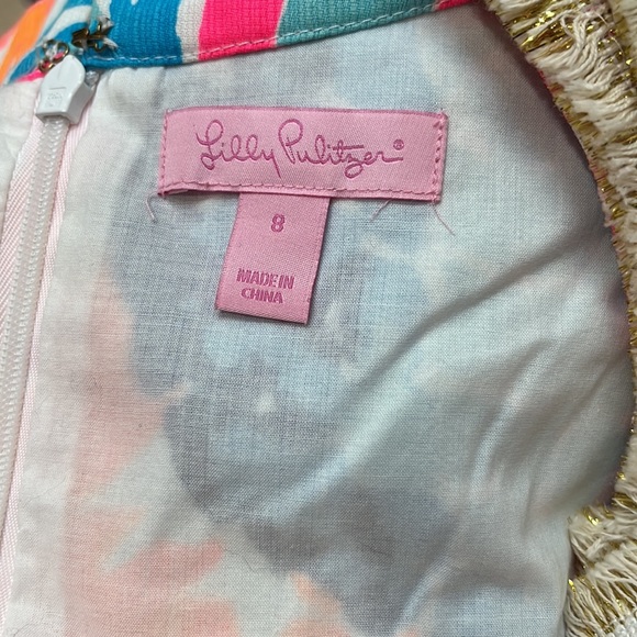 Lilly Pulitzer dress, size 8, like new condition, worn once. - Picture 6 of 7
